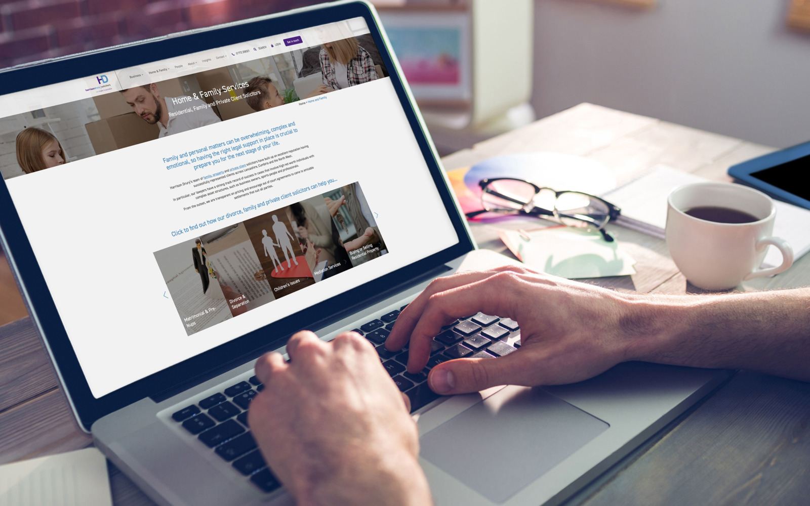 Harrsion Drury Website Laptop