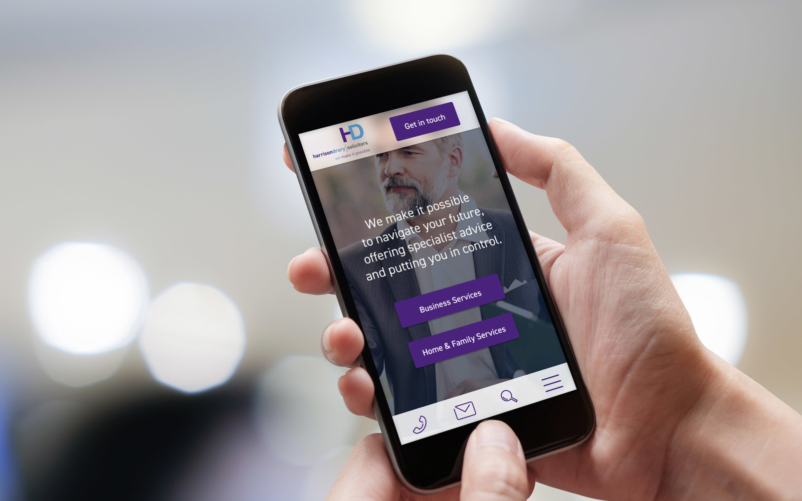 Harrsion Drury Website Mobile